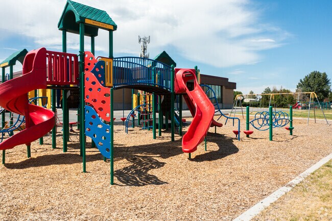 Monte Vista Elementary School playground is great fun for the students in South Jordan, UT.