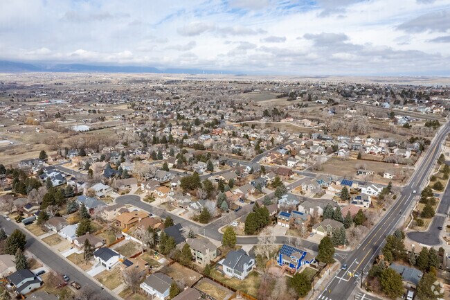 Harvest Lane has new homes on gridded streets.