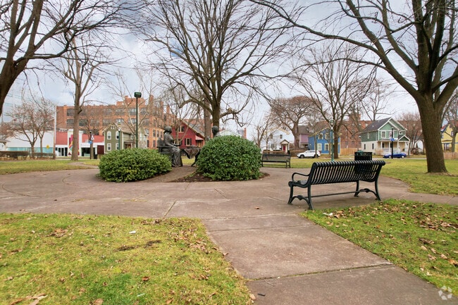 Susan B. Anthony park is situated close to the home of Susan B. Anthony.