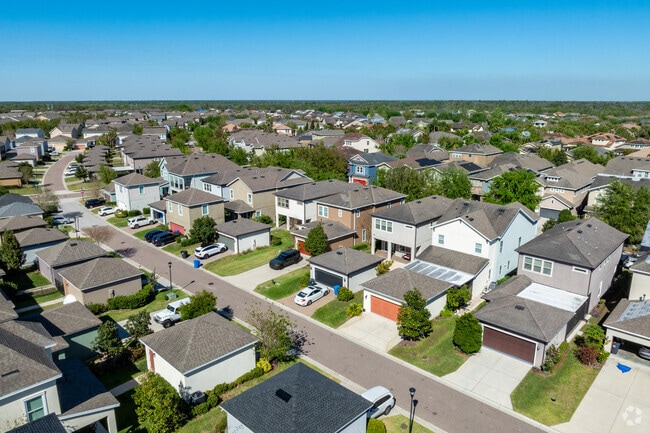 One and 2-story homes with garages are common stock in Fishhawk.
