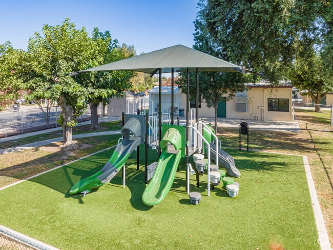 Covered play area at Mineral King Elementary School in Visalia.