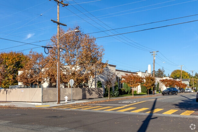 A view of the St. Clare Elementary School from across the street in Santa Clara.