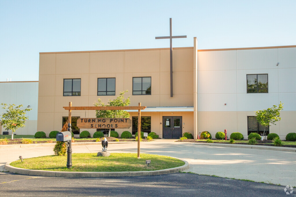Turning Point Schools front entrance and sign in Lawrence.