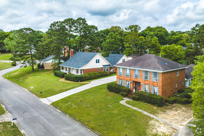 Sheldon also offers some areas with two story brick builds on medium lots.
