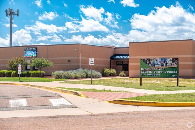 Woodsmen Hills Elementary is a public elementary in Falcon.