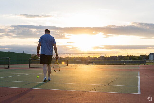 Locals can enjoy a tennis match after work at the FIT Performance Courts.