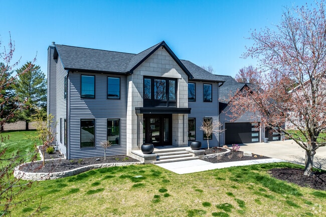 Newer homes are scattered around the outskirts of Burlington.