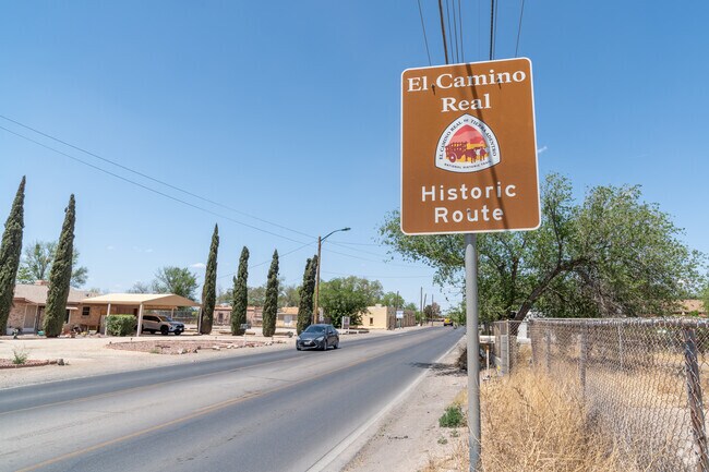 El Camino Real Historic Route runs somewhat parallel the Interstate 25.