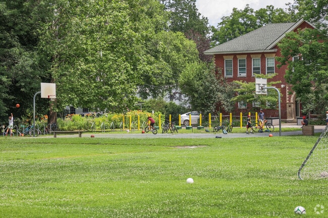 Marion W. Cross School is located in the center of town in Norwich