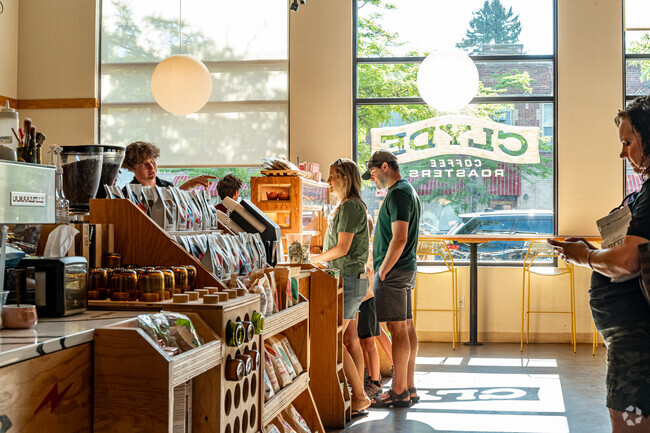 Enjoy great coffee at Riverfront's Clyde Coffee.