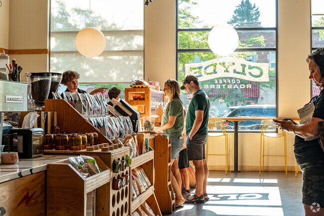 Enjoy great coffee at Riverfront's Clyde Coffee.