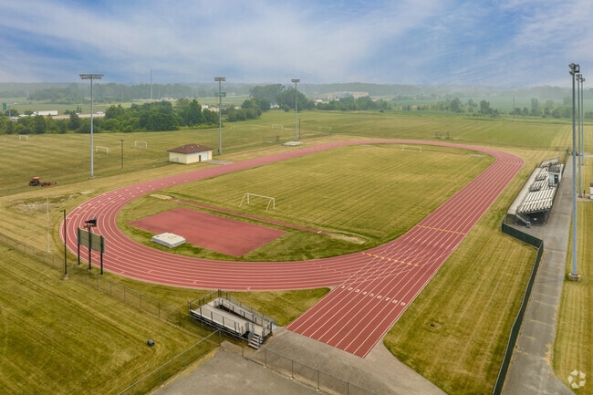 Merrillville High School track and field, home of the Pirates, Schererville, IN.