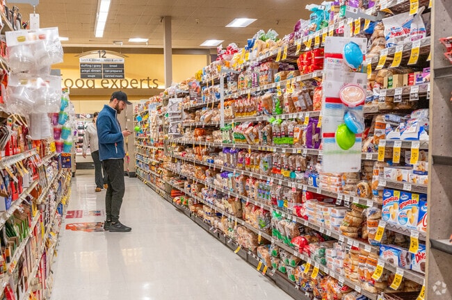 There is a large selection of bread available at Safeway in Campus Commons.