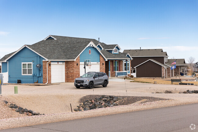You can find homes with three car garages in Box Elder Creek Ranch.