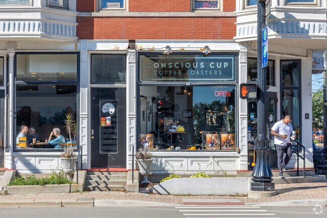 Greentree residents can enjoy the delicious coffee of the Conscious Cup downtown.