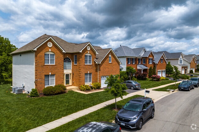Beautiful rows of homes with well maintained yards can be found in Stone Ridge, VA.