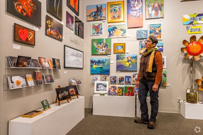 Residents can shop for beautiful paintings and photograph at Auburn Old Town Gallery.