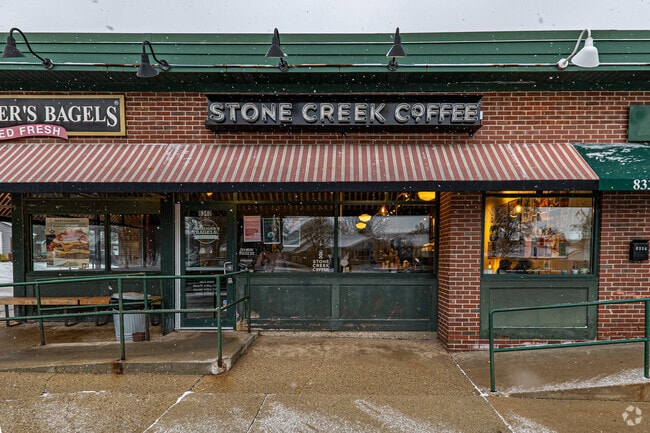 Stone Creek Coffee is a great place to hide from the cold near LaFollette Park.