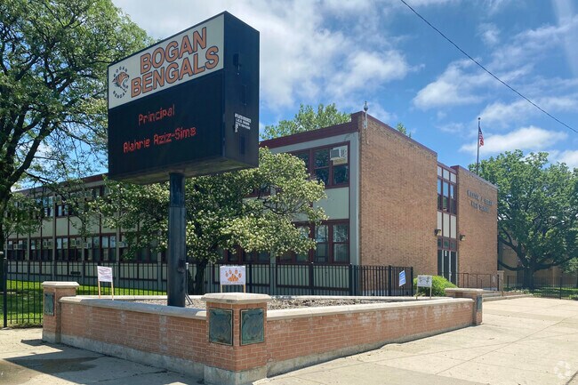 Bogan High School is one of the many high schools located in Englewood.