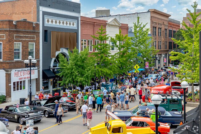 Rolling Sculpture Car Show fills Downtown Ann Arbor’s Main Street from Huron to William.