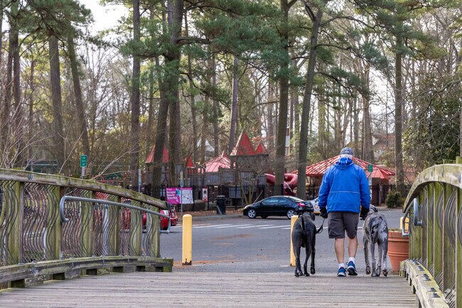 Take the dogs out for a walk through Downtown Salisbury's City Park.