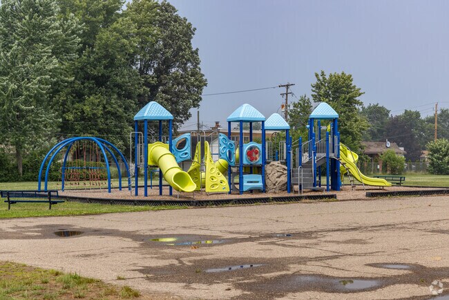 Hayes Elementary School playground in the city of Westland.
