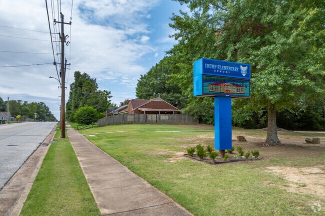 Sidewalks make getting to Crump Elementary in Memphis a breeze.