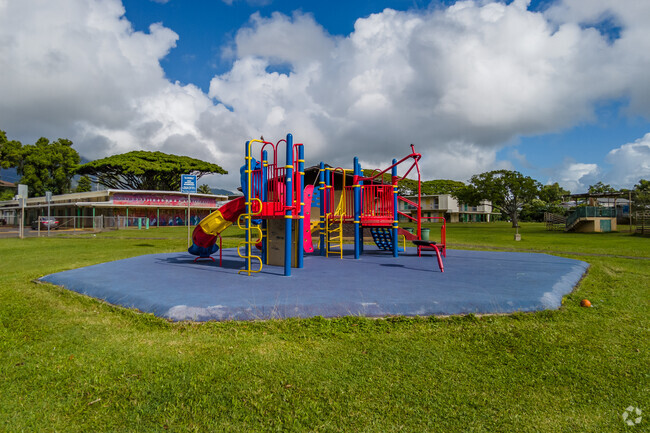 Witness the perfect blend of nature and art at Puohala Elementary's inviting, green campus.