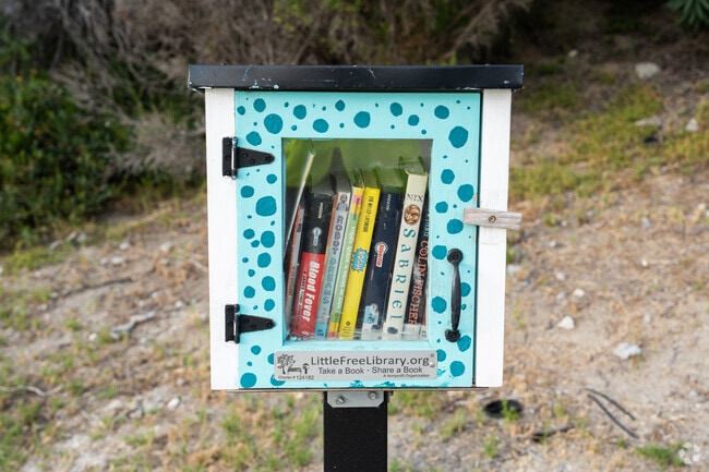 This tiny library at Madison Middle School in Oceanside.