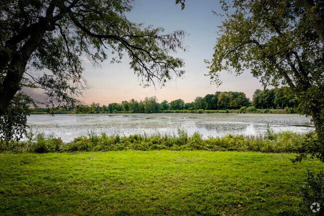 Greentree residents watch scenic sunsets at Lake Charles Park.