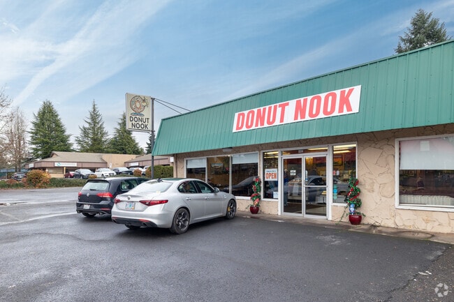 Start your day at Donut Nook on NE St Johns Rd in Minnehaha.