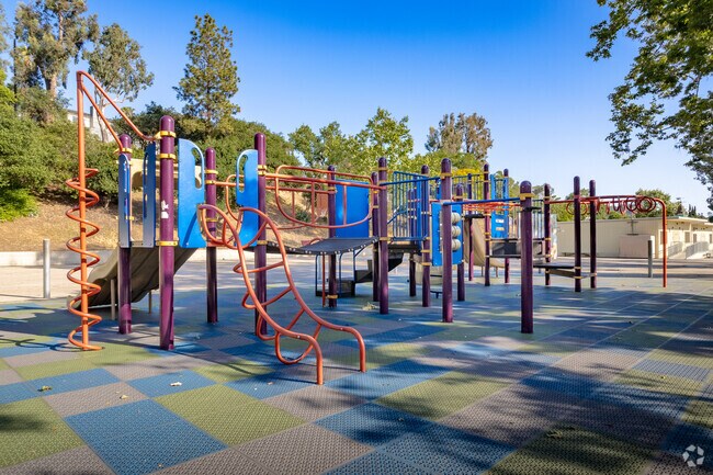Delevan Drive Elementary School students enjoy playing on the playground during recess.