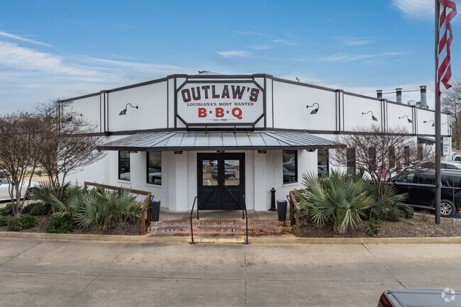 Outlaw's BBQ offers a cozy atmosphere with a true Southern charm in Pineville.