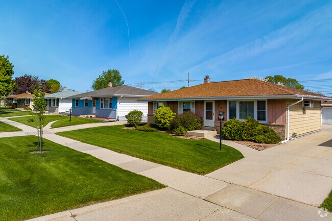 Ranch homes line the streets in the Castle Manor neighborhood.