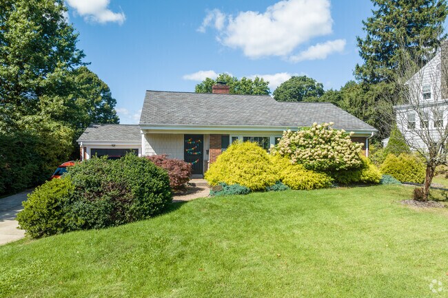 Many homeowners in Ben Avon Heights ensure privacy with large plantings.