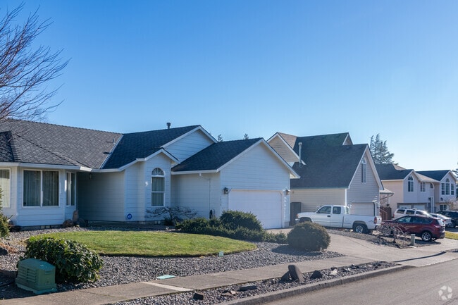 Beautifully maintained homes line the streets of the Sunrise neighborhood.