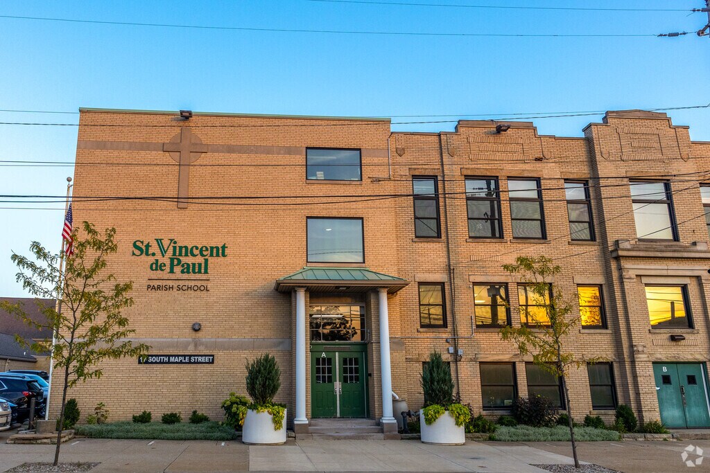 St. Vincent de Paul Parish School provides private education in the neighborhood-Highland Square