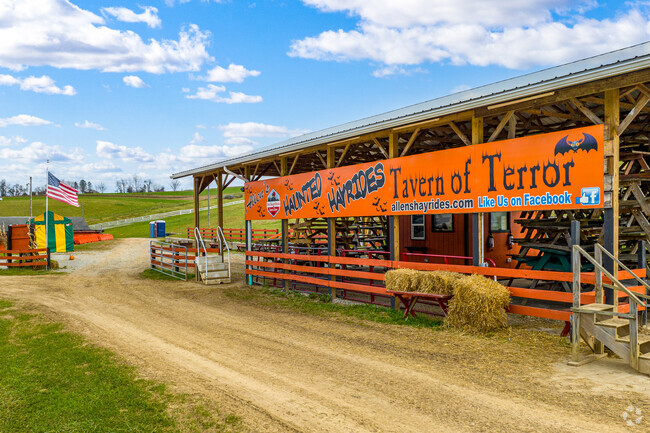The main attraction in the Fall in Franklin is Allen's Haunted Hayride and Tavern of Terror.
