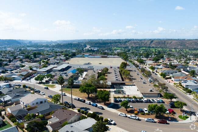 A look from above at Foster Elementary School.
