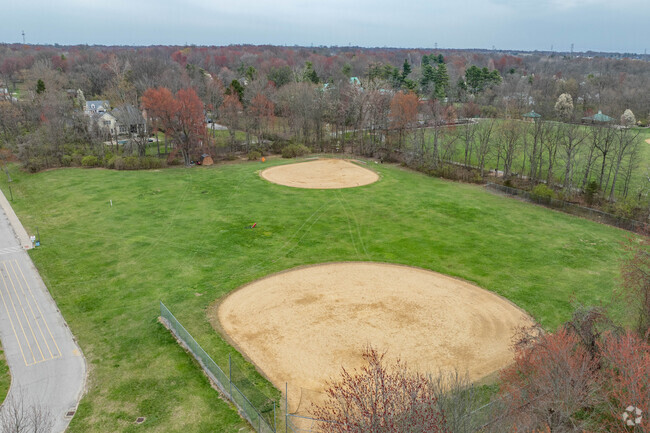 Ayer Elementary School has on campus sports facilities such as these baseball fields.