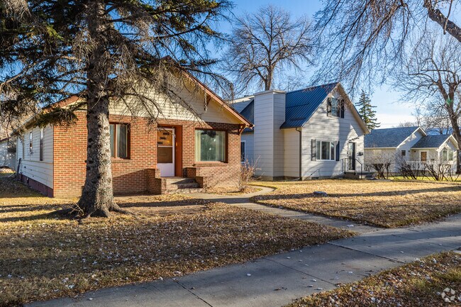Many of the homes in Conrad are Bungalow style.