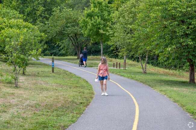 The Tinker Creek Greenway runs alongside Fallon, and is a popular place to walk or cycle.