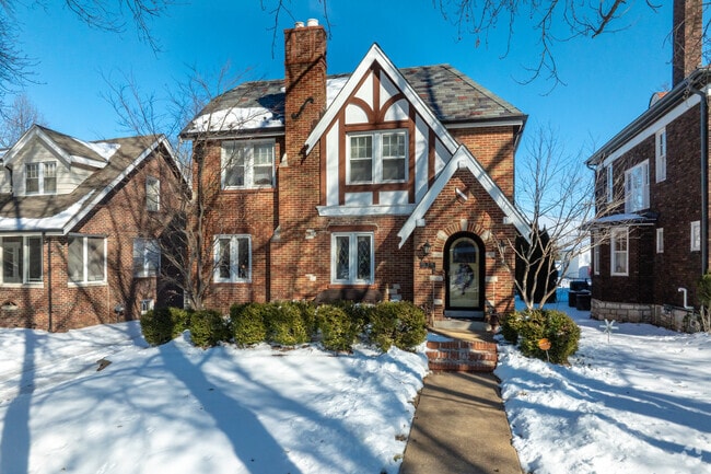 Tudor style homes are prevalent in Bel-Nor.