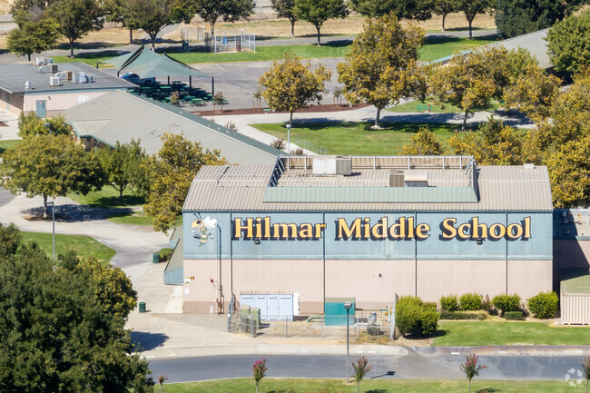 The entrance to Hilmar Middle School in Hilmar.