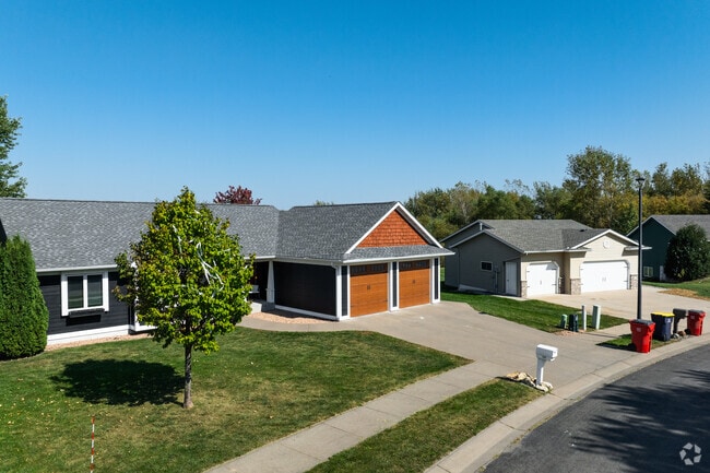 Some newer homes in Plainview have two-car garages to better suit young families.
