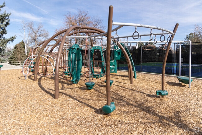 Playground fun awaits by the pool in Centennial’s Homestead in the Willows.