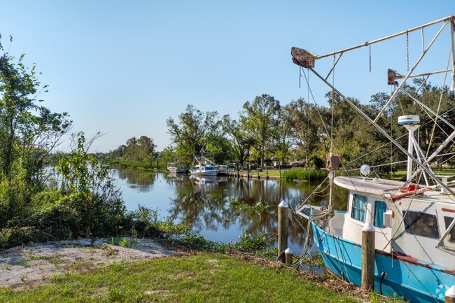 Built along the bayou, docks lined with fishing boats are a common sight in Montegut.