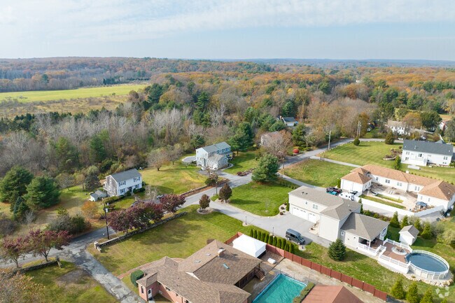 Several housing developments in Bishop Heights sit on the outskirts of Snake Den State Park.