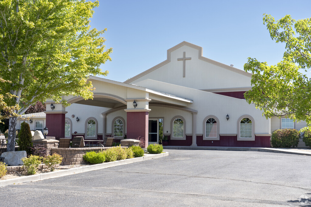 The front entrance to Lighthouse Baptist Academy in Reno.