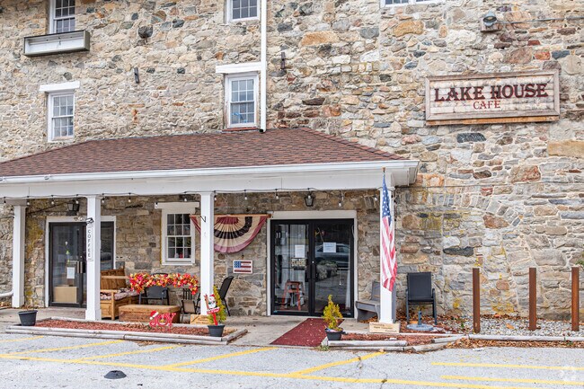 The Lake House Cafe is located in part of the historical Gristmill building in Andover.